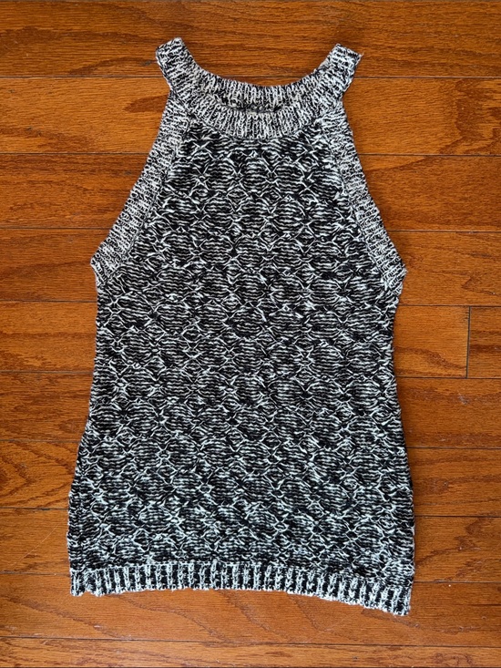 Anthropologie Tops - Moth by Anthropologie Cotton Ramie Marled Knit Halter Tank